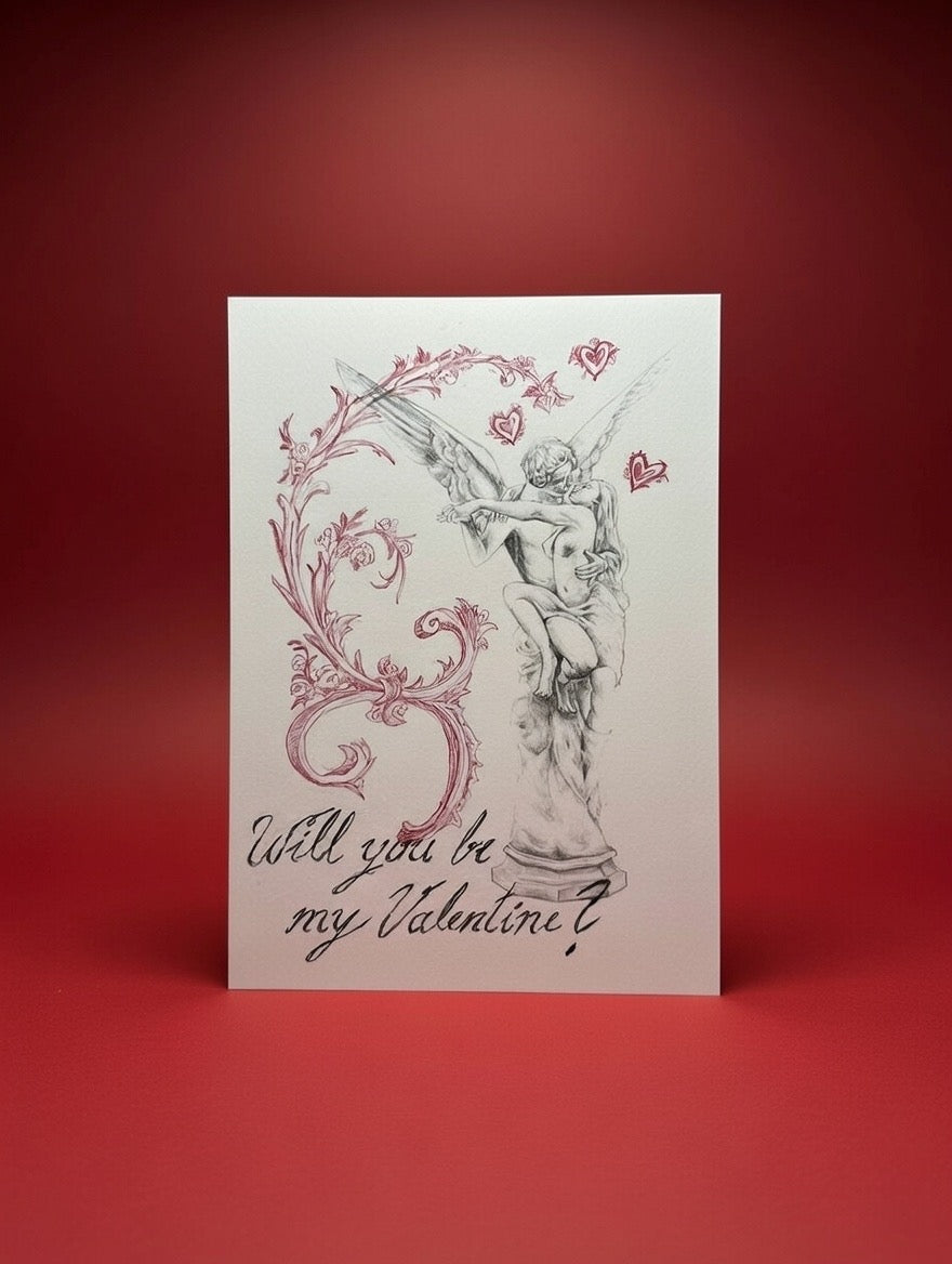 valentines card + sticker