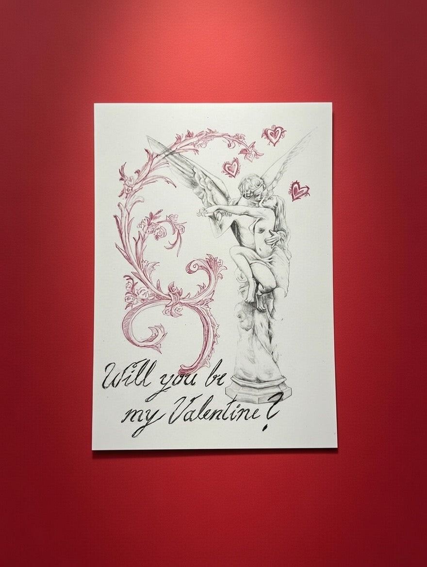 valentines card + sticker